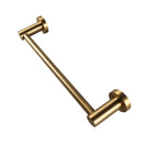 Round Brushed Yellow Gold Hand Towel Holder 347mm Wall Mounted - NZHomeware