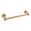 Round Brushed Yellow Gold Hand Towel Holder 347mm Wall Mounted - NZHomeware