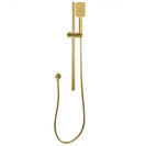 Round Brushed Yellow Gold Shower Rail with 3 Functions Handheld Shower Set - NZHomeware