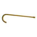 Round Brushed Yellow Gold Solid Brass Freestanding Bath Spout Floor Mounted - NZHomeware