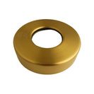 Round Brushed Yellow Gold Solid Brass Freestanding Bath Spout Floor Mounted - NZHomeware
