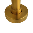 Round Brushed Yellow Gold Solid Brass Freestanding Bath Spout Floor Mounted - NZHomeware