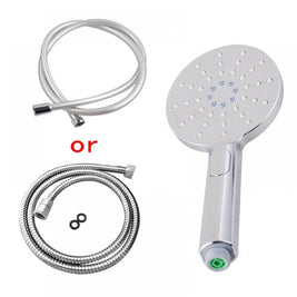 Round Chrome ABS 3 Function Handheld Shower with Shower Hose - NZHomeware