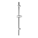 Round Chrome Adjustable Shower Rail with Handheld Shower Set - NZHomeware