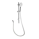 Round Chrome Adjustable Shower Rail with Handheld Shower Set - NZHomeware