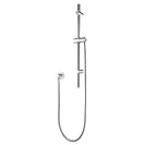 Round Chrome Adjustable Shower Rail with Handheld Shower Set - NZHomeware