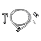 Round Chrome Brass Toilet Bidet Spray Kit with 1.2m PVC Water Hose - NZHomeware