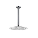 Round Chrome Rainfall Shower Head with Ceiling Mounted Shower Arm - NZHomeware