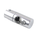 Round Chrome Shower Rail Sliding Holder with Soap Dish Water Hose & Wall Connector - NZHomeware