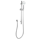 Round Chrome Shower Rail With Hand held Shower Set - NZHomeware