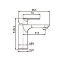 Round Chrome Shower Slider with Sliding Handpiece Holder & Soap Dish With Solid Brass White & Chrome Basin Mixer Tap Combo - NZHomeware