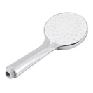 Round Chrome&White ABS 3 Function Handheld Shower Only - NZHomeware