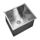Round Corner Stainless Steel Kitchen Sink 440x440mm, Top/Flush/Undermount - NZHomeware