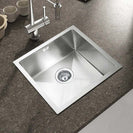 Round Corner Stainless Steel Kitchen Sink 440x440mm, Top/Flush/Undermount - NZHomeware