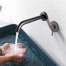 Round Gunmetal Grey Bathtub/Basin Mixer Wall Mounted - NZHomeware