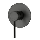 Round Gunmetal Grey Shower/Bath Wall Mixer Solid Brass - NZHomeware