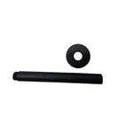 Round Matte Black 250mm Rainfall Shower Head with Ceiling Mounted Shower Arm - NZHomeware