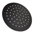 Round Matte Black Rainfall Shower Head And Slide Shower Bathroom Twin Shower Set With Wall Mixer - NZHomeware