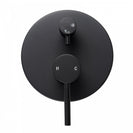Round Matte Black Water Spout And Slide Shower Bathroom Set Bathtub tap With Wall Mixer - NZHomeware