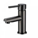 Round Solid Brass Gunmetal Grey Basin Mixer Tap Bathroom Vanity Tap - NZHomeware