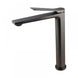 Rumia Bathroom Brushed Gunmetal Grey Tall Basin Mixer Tap Solid Brass Vanity Tap - NZHomeware