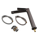 Rumia Bathroom Brushed Gunmetal Grey Tall Basin Mixer Tap Solid Brass Vanity Tap - NZHomeware
