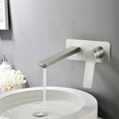 Rumia Brushed Nickel Bathtub Spout Basin Wall Mixer With Spout Water Spout - NZHomeware