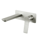 Rumia Brushed Nickel Bathtub Spout Basin Wall Mixer With Spout Water Spout - NZHomeware