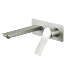 Rumia Brushed Nickel Bathtub Spout Basin Wall Mixer With Spout Water Spout - NZHomeware