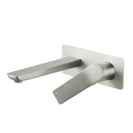 Rumia Brushed Nickel Bathtub Spout Basin Wall Mixer With Spout Water Spout - NZHomeware