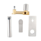 Rumia Brushed Nickel Bathtub Spout Basin Wall Mixer With Spout Water Spout - NZHomeware