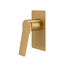 Rumia Brushed Yellow Gold Solid Brass Shower/Bath Wall Mixer Wall Mounted - NZHomeware