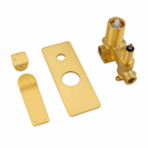 Rumia Brushed Yellow Gold Solid Brass Shower/Bath Wall Mixer Wall Mounted - NZHomeware
