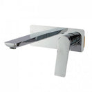 Rumia Chrome Bathtub Basin Wall Mixer With Spout Solid Brass Watermark - NZHomeware