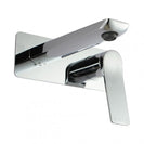 Rumia Chrome Bathtub Basin Wall Mixer With Spout Solid Brass Watermark - NZHomeware