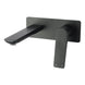 Rumia Matt Black Bathtub Basin Wall Mixer With Spout Solid Brass Watermark - NZHomeware
