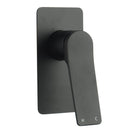 Rumia Matt Black Wall - Mounted Shower Mixer | Solid Brass | Watermark Certified - NZHomeware