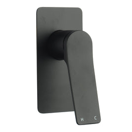Rumia Matt Black Wall - Mounted Shower Mixer | Solid Brass | Watermark Certified - NZHomeware
