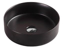 355mm Bathroom Above Counter Matt Black Ceramic Wash Basin - NZHomeware