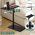 Side End C Table Sofa Bed Stand Spa Rack Caddy Bathtub Tray Wine Glass Holder - NZHomeware