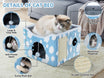 Sky Patter Double - Layer Cat House with Scratching Mat Foldable Enclosed Cat Cave Pet Cube House Nest for Indoor - NZHomeware
