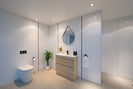 SLIM 600X360X860MM PLYWOOD FLOOR STANDING VANITY - LIGHT OAK WITH CERAMIC TOP - NZHomeware