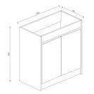 SM 700mmx360mmx850mm Plywood Floor Standing Vanity with Ceramic Basin - NZHomeware