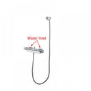 Solid Brass Bathroom Square Chrome Mixer Diverter with Waterfall Spout Water Hose Set - NZHomeware