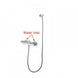 Solid Brass Bathroom Square Chrome Mixer Diverter with Waterfall Spout Water Hose Set - NZHomeware