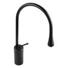 Solid Brass Black 360° Swivel Spout Tall Basin Mixer Tap - NZHomeware