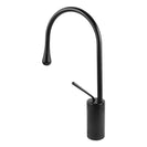 Solid Brass Black 360° Swivel Spout Tall Basin Mixer Tap - NZHomeware