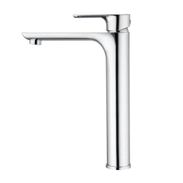 Solid Brass Chrome Tall Basin Mixer Tap Bathroom Basin Tap - NZHomeware