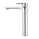 Solid Brass Chrome Tall Basin Mixer Tap Bathroom Basin Tap - NZHomeware