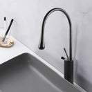 Solid Brass Matte Black 360° Swivel Spout Tall Basin Mixer Tap - NZHomeware